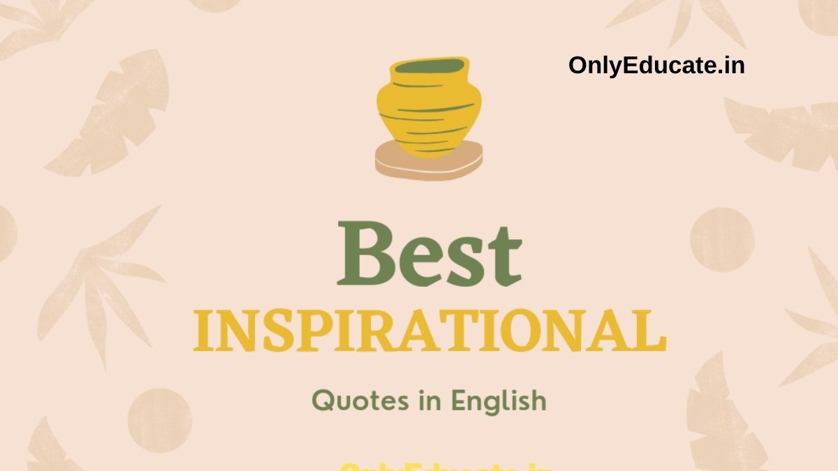Best Inspirational Quotes in English
