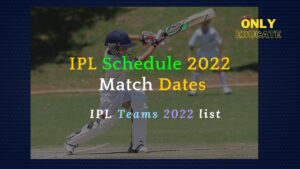 IPL Schedule 2022 Match Dates