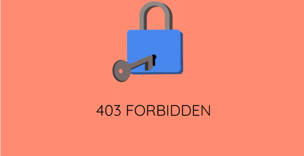 403 Forbidden page