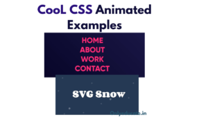 Cool CSS Animated Examples