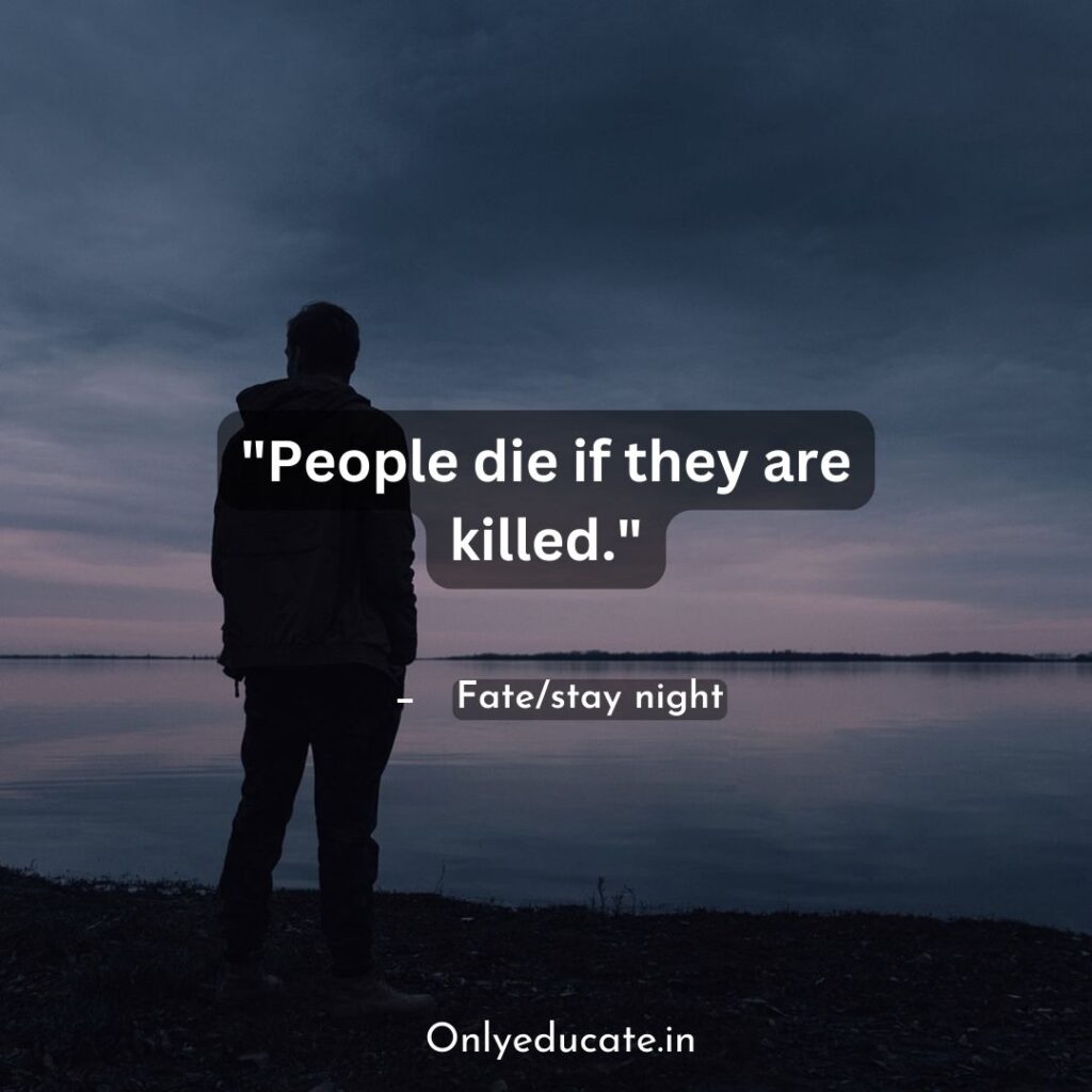 People die if they are killed.